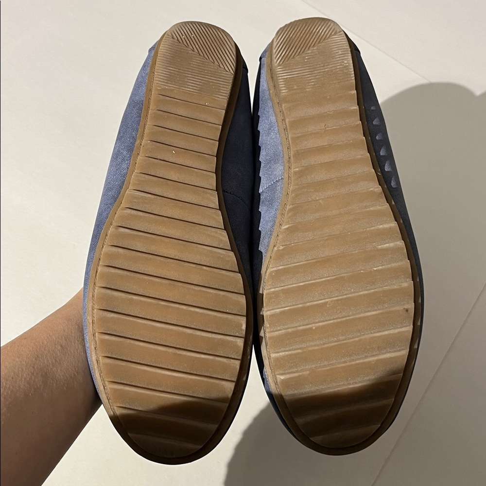 Mountain Sole Womens Slippers House Shoes sz 11 Vegan Blue Loafers - Picture 5 of 7